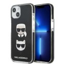 Etui Karl Lagerfeld Karl&Choupette Head na iPhone 13 - czarne