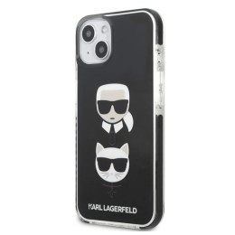 Etui Karl Lagerfeld Karl&Choupette Head na iPhone 13 - czarne