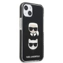 Etui Karl Lagerfeld Karl&Choupette Head na iPhone 13 - czarne