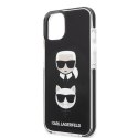 Etui Karl Lagerfeld Karl&Choupette Head na iPhone 13 - czarne