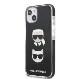 Etui Karl Lagerfeld Karl&Choupette Head na iPhone 13 mini - czarne