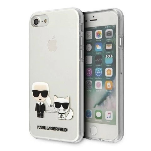 Etui Karl Lagerfeld Karl&Choupette na iPhone 7 / 8 / SE 2020 / SE 2022 - przezroczyste