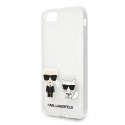 Etui Karl Lagerfeld Karl&Choupette na iPhone 7 / 8 / SE 2020 / SE 2022 - przezroczyste