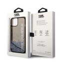 Etui Karl Lagerfeld Liquid Glitter Elong na iPhone 14 - czarne