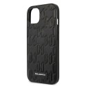 Etui Karl Lagerfeld Monogram Plaque na iPhone 13 - czarne