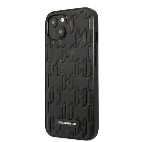 Etui Karl Lagerfeld Monogram Plaque na iPhone 13 mini - czarne