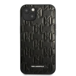 Etui Karl Lagerfeld Monogram Plaque na iPhone 13 mini - czarne