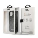 Etui Karl Lagerfeld Monogram Plaque na iPhone 13 mini - czarne