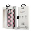 Etui Karl Lagerfeld Monogram Plaque na iPhone 13 mini - różowe