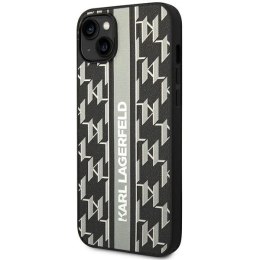 Etui Karl Lagerfeld Monogram Stripe na iPhone 14 Plus - szare