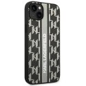 Etui Karl Lagerfeld Monogram Stripe na iPhone 14 Plus - szare