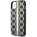 Etui Karl Lagerfeld Monogram Stripe na iPhone 14 Plus - szare