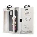 Etui Karl Lagerfeld Multipink Brand na iPhone 13 mini - czarne