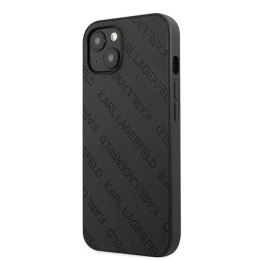 Etui Karl Lagerfeld Perforated Allover na iPhone 13 mini - czarne