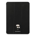 Etui Karl Lagerfeld Saffiano Ikonic Karl na iPad 11" Pro 2021 - czarne