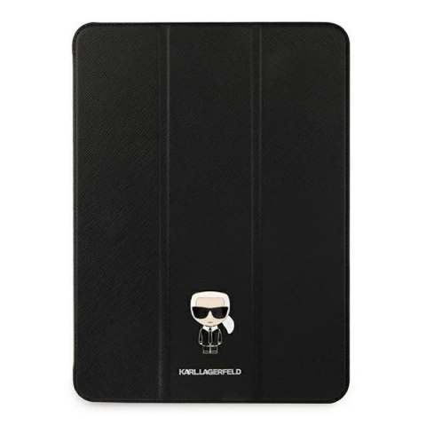 Etui Karl Lagerfeld Saffiano Ikonic Karl na iPad 11" Pro 2021 - czarne