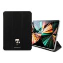 Etui Karl Lagerfeld Saffiano Ikonic Karl na iPad 12.9" Pro 2021 - czarne