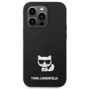 Etui Karl Lagerfeld Silicone Choupette Body na iPhone 14 Pro Max - czarne