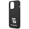 Etui Karl Lagerfeld Silicone Choupette Body na iPhone 14 Pro Max - czarne