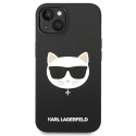 Etui Karl Lagerfeld Silicone Choupette Head MagSafe na iPhone 14 Plus - czarne