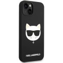 Etui Karl Lagerfeld Silicone Choupette Head MagSafe na iPhone 14 Plus - czarne