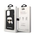 Etui Karl Lagerfeld Silicone Karl's Head MagSafe na iPhone 14 Pro - czarne