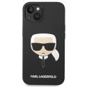 Etui Karl Lagerfeld Silicone Karl's Head na iPhone 14 Plus - czarne