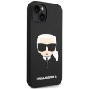 Etui Karl Lagerfeld Silicone Karl's Head na iPhone 14 Plus - czarne