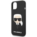 Etui Karl Lagerfeld Silicone Karl's Head na iPhone 14 Plus - czarne