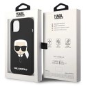 Etui Karl Lagerfeld Silicone Karl's Head na iPhone 14 Plus - czarne