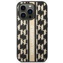 Karl Lagerfeld KLHCP14LPGKLSKW iPhone 14 Pro 6,1" hardcase brązowy/brown Monogram Stripe