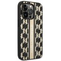 Karl Lagerfeld KLHCP14LPGKLSKW iPhone 14 Pro 6,1" hardcase brązowy/brown Monogram Stripe