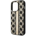 Karl Lagerfeld KLHCP14LPGKLSKW iPhone 14 Pro 6,1" hardcase brązowy/brown Monogram Stripe