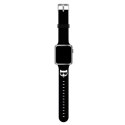 Pasek Karl Lagerfeld Silicone Choupette Heads na Apple Watch 42/44/45mm - czarny