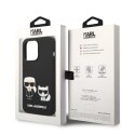 Etui Karl Lagerfeld Liquid Silicone Karl&Choupette MagSafe na iPhone 14 Pro Max - czarne