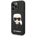 Etui Karl Lagerfeld Silicone Karl's Head na iPhone 14 Pro Max - czarne