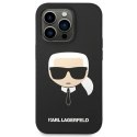 Etui Karl Lagerfeld Silicone Karl's Head na iPhone 14 Pro Max - czarne