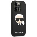 Etui Karl Lagerfeld Silicone Karl's Head na iPhone 14 Pro Max - czarne