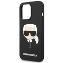 Etui Karl Lagerfeld Silicone Karl's Head na iPhone 14 Pro Max - czarne