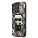 Etui Karl Lagerfeld Flower Ikonik Karl na iPhone 13 Pro / iPhone 13 - szare