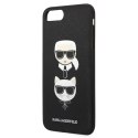 Etui Karl Lagerfeld Saffiano Karl&Choupette Head na iPhone 7 Plus / iPhone 8 Plus - czarne