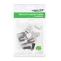 Ugreen 10x wtyk końcówka RJ45 8P8C (UTP Cat. 6 / Cat. 5 / Cat. 5e) srebrny (NW111)