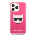 Etui Karl Lagerfeld Choupette Head na iPhone 13 Pro Max - fuksjowe