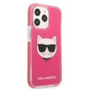 Etui Karl Lagerfeld Choupette Head na iPhone 13 Pro Max - fuksjowe