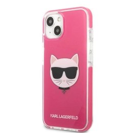 Etui Karl Lagerfeld Choupette Head na iPhone 13 mini - fuksjowy