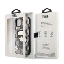 Etui Karl Lagerfeld Flower Ikonik Karl na iPhone 13 mini - szare