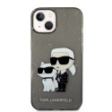 Etui Karl Lagerfeld Glitter Karl&Choupette na iPhone 14 Plus - czarne