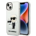 Etui Karl Lagerfeld Glitter Karl&Choupette na iPhone 14 Plus - przezroczyste