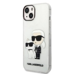 Etui Karl Lagerfeld Glitter Karl&Choupette na iPhone 14 Plus - przezroczyste