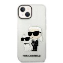 Etui Karl Lagerfeld Glitter Karl&Choupette na iPhone 14 Plus - przezroczyste